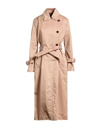 Moorer Woman Overcoat & Trench Coat Sand Size 4 Cotton, Polyester In Neutral