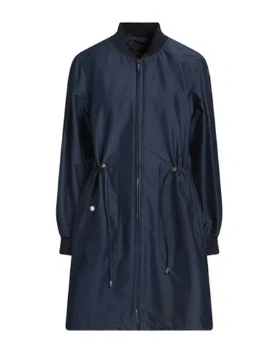 Moorer Woman Overcoat & Trench Coat Slate Blue Size 8 Polyester