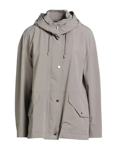 Moorer Woman Overcoat & Trench Coat Taupe Size 2 Polyamide, Polyurethane In Gray