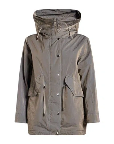 Moorer Woman Overcoat & Trench Coat Taupe Size 4 Polyamide In Brown