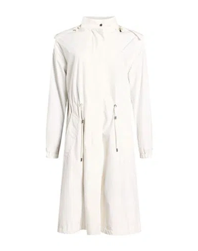 Moorer Woman Overcoat & Trench Coat White Size 4 Polyester