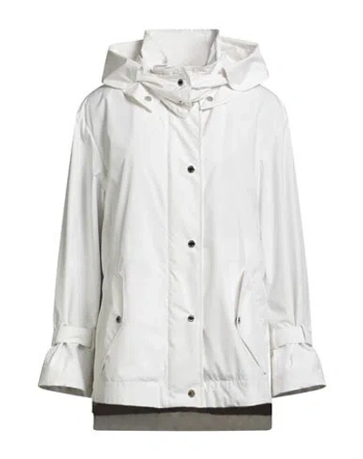 Moorer Woman Overcoat & Trench Coat White Size 6 Polyester