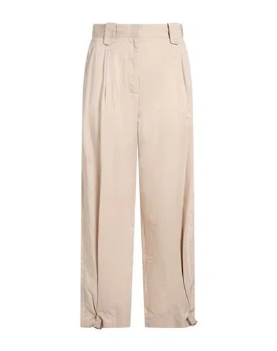 Moorer Woman Pants Beige Size 0 Lycra, Cotton