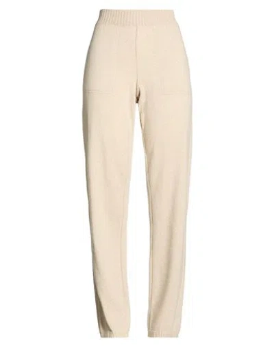 Moorer Woman Pants Beige Size 12 Cashmere In Multi