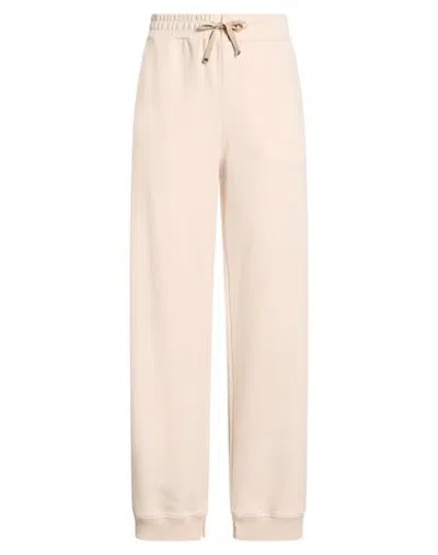 Moorer Woman Pants Beige Size 4 Cotton, Polyamide In Multi