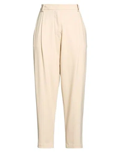 Moorer Woman Pants Beige Size 8 Viscose, Polyamide, Elastane In Sand