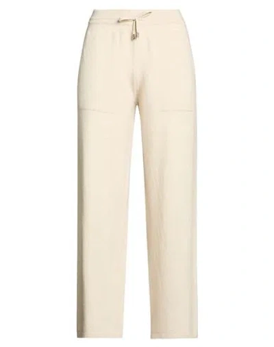 Moorer Woman Pants Beige Size 8 Wool, Cashmere In Sand