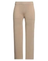 Moorer Woman Pants Camel Size 12 Virgin Wool In Beige