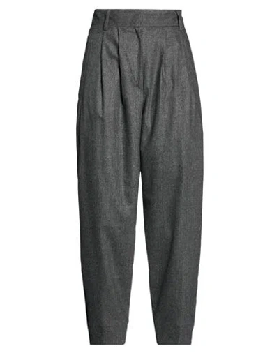 Moorer Woman Pants Charcoal Size 4 Wool, Cashmere, Elastane In Gray