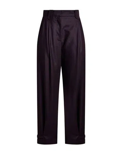 Moorer Woman Pants Dark Purple Size 4 Virgin Wool