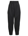 Moorer Woman Pants Grey Size 6 Virgin Wool, Elastane In Black