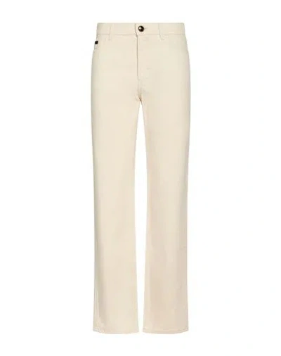 Moorer Woman Pants Ivory Size 10 Cotton, Elastane In Neutral