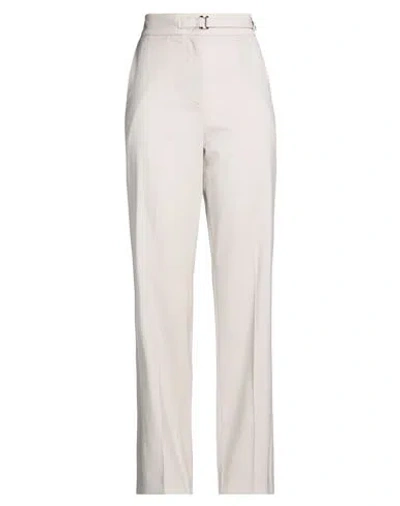 Moorer Woman Pants Light Grey Size 10 Virgin Wool In Gray