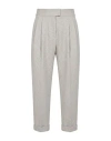 Moorer Woman Pants Light Grey Size 12 Polyester, Viscose, Polyamide, Elastane In Gray
