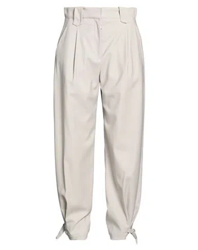 Moorer Woman Pants Light Grey Size 4 Virgin Wool, Polyamide, Elastane In Gray