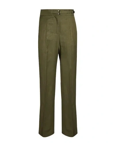 Moorer Woman Pants Military Green Size 4 Viscose, Linen