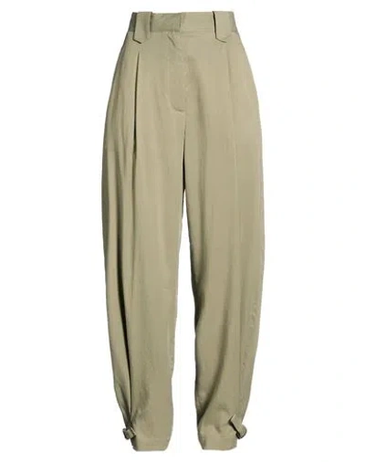 Moorer Woman Pants Military Green Size 8 Lycra, Cotton