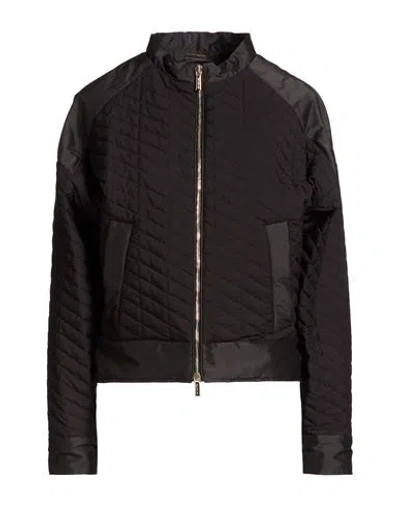 Moorer Woman Puffer Black Size 4 Polyamide, Polyester