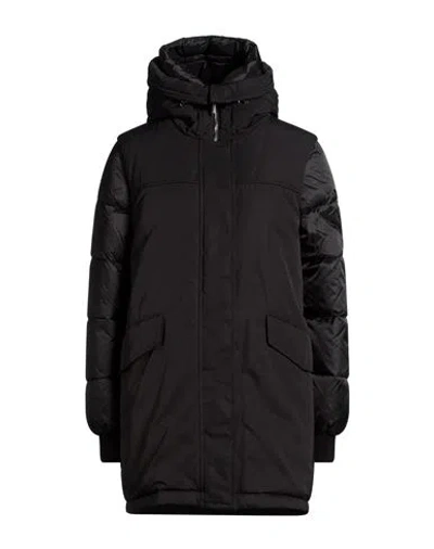 Moorer Woman Puffer Black Size 4 Polyester, Cotton