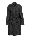 Moorer Woman Puffer Black Size 4 Virgin Wool, Polyamide In Black