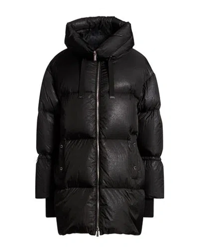 Moorer Woman Puffer Black Size 6 Polyamide, Virgin Wool