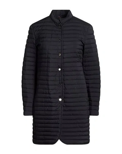 Moorer Woman Puffer Blue Size 10 Polyamide, Polyurethane In Black
