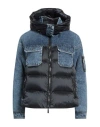 Moorer Woman Puffer Blue Size 12 Cotton, Polyurethane