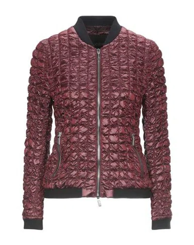 Moorer Woman Puffer Brick Size 6 Polyamide In Burgundy