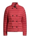 Moorer Woman Puffer Brick Size 8 Polyamide, Polyurethane In Red