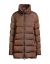 Moorer Woman Puffer Brown Size 0 Polyamide In Brown