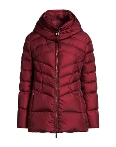 Moorer Woman Puffer Burgundy Size 14 Polyamide In Red
