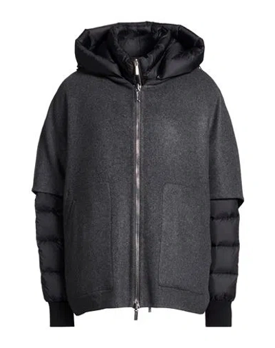 Moorer Woman Puffer Charcoal Size 2 Polyester In Grey