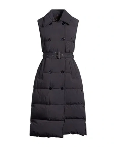 Moorer Woman Puffer Charcoal Size 4 Polyamide, Polyurethane In Black