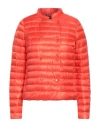 Moorer Woman Puffer Coral Size 14 Polyamide In Red