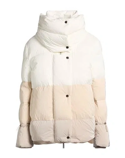 Moorer Woman Puffer Cream Size 4 Polyamide, Polyester In White