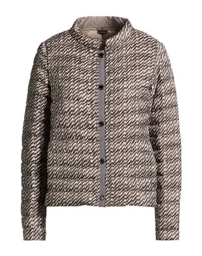 Moorer Woman Puffer Dark Green Size 6 Polyester
