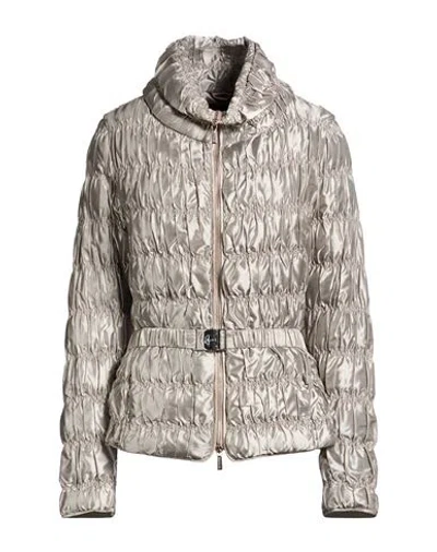 Moorer Woman Puffer Grey Size 10 Polyamide In Gray