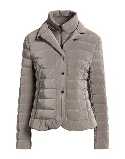 Moorer Woman Puffer Grey Size 10 Polyamide, Polyester In Gray