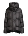 Moorer Woman Puffer Grey Size 10 Polyamide, Virgin Wool In Gray