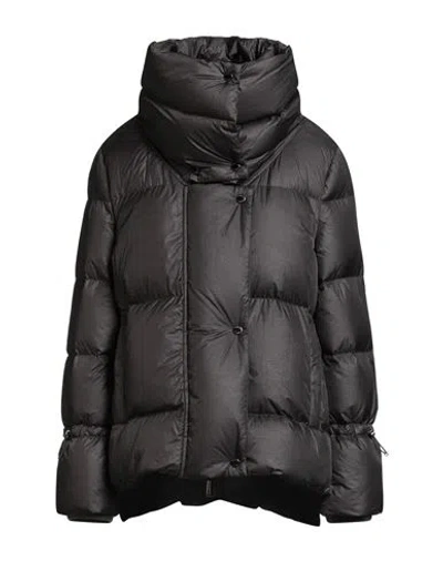 Moorer Woman Puffer Grey Size 10 Polyamide, Virgin Wool In Gray