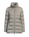 Moorer Woman Puffer Grey Size 2 Polyamide In Gray