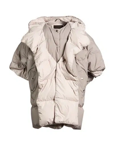 Moorer Woman Puffer Grey Size 4 Polyester In White