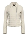 Moorer Woman Puffer Ivory Size 10 Polyamide, Polyurethane In White