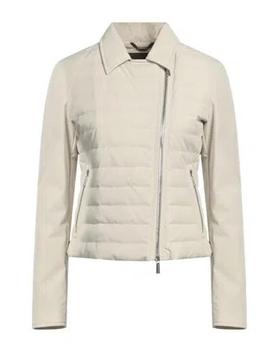 Moorer Woman Puffer Ivory Size 10 Polyamide, Polyurethane In White