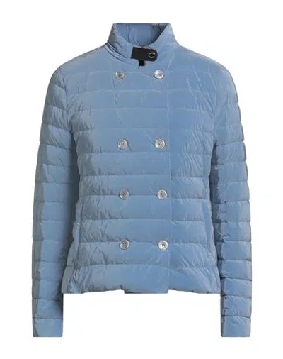 Moorer Woman Puffer Light Blue Size 10 Polyamide, Polyester