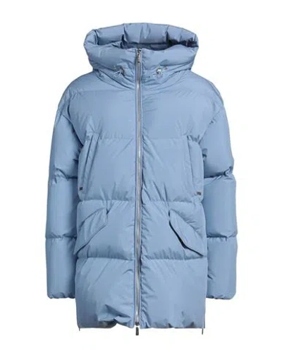 Moorer Woman Puffer Light Blue Size 10 Polyester