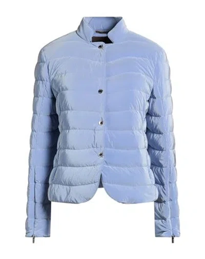 Moorer Woman Puffer Light Blue Size 12 Polyamide, Polyurethane