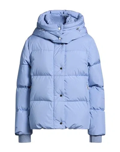 Moorer Woman Puffer Light Blue Size 6 Polyamide