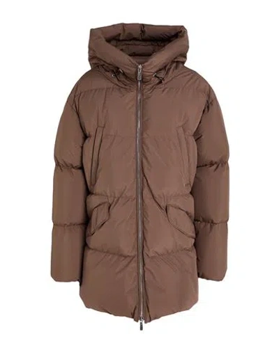 Moorer Woman Puffer Light Brown Size 10 Polyester