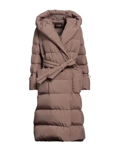 Moorer Woman Puffer Light Brown Size 4 Polyester